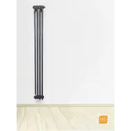 Радиатор Arbonia 2180/4 секций нижнее подключение цвет антрацит RAL 7016