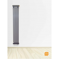 Радиатор Arbonia 3180/6 секций нижнее подключение цвет антрацит RAL 7016