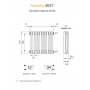 Радиатор Arbonia 3037/20 секций боковое подключение цвет белый RAL 9016 Радиатор Arbonia 3037/20 секций боковое подключение цвет белый RAL 9016