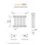 Радиатор Arbonia 3050/30 секций боковое подключение цвет белый RAL 9016 Радиатор Arbonia 3050/30 секций боковое подключение цвет белый RAL 9016