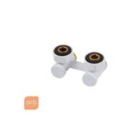 Узел подключения угловой Schlosser, цвет белый RAL 9016 (600700023)