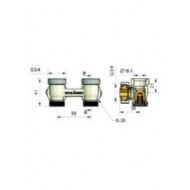 Комплект Schlosser узел нижнего подключения угловой черный RAL 9005 (600800067 Ral 9005)