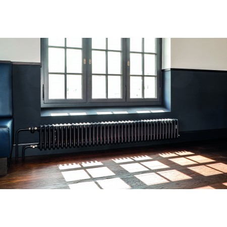 Радиатор Arbonia 2180/6 секций нижнее подключение цвет черный RAL 9005 MATT Радиатор Arbonia 2180/6 секций нижнее подключение цвет черный RAL 9005 MATT